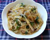 肉野菜炒めからの〜！中華丼♪作り方1写真