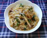 肉野菜炒めからの〜！中華丼♪作り方2写真