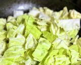 キャベツのアンチョビ炒め柿酢がけ作り方2写真