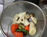 ☆具沢山な鯖煮汁の炊き込みごはん☆作り方3写真