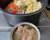 ☆具沢山な鯖煮汁の炊き込みごはん☆作り方7写真
