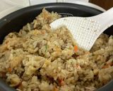 ☆具沢山な鯖煮汁の炊き込みごはん☆作り方12写真