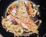 サーモンとたまねぎのレモンクリームパスタ作り方2写真