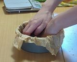 15cm型【生チョコバスクチーズケーキ】作り方3写真