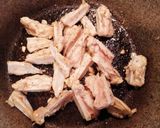 水菜と鶏ヤゲン軟骨炒め作り方3写真