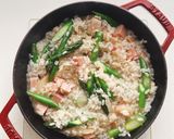 簡単残ったご飯で作るアスパラリゾット作り方5写真