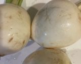 カブと豚肉の煮物　256作り方1写真