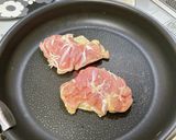 オニオンソースで皮パリ鶏もも肉のソテー作り方5写真