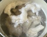 手羽元と椎茸と太葱の煮物の紅生姜添え作り方3写真