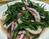 イカにら炒め作り方3写真