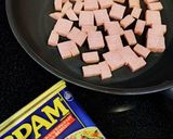オクラとスパムの炒め物作り方1写真