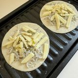 ☆しらすのピザ☆作り方1写真