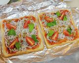 食パンdeチチニエッリ‪‪✿しらすのピザ作り方9写真
