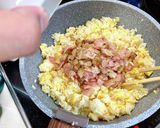 雑に作る！GB（ガーリックベーコン）炒飯作り方15写真