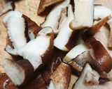 破竹と牛肉、生椎茸のオイスターソース炒め作り方5写真