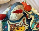 釣りスピリッツ★鮫　B.Dayケーキ作り方18写真