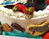 釣りスピリッツ★鮫　B.Dayケーキ作り方20写真