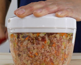 レンジで簡単！茄子のはさみ蒸し作り方4写真