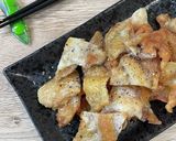 油不要＊鶏皮とじゃがいものカリホク炒め作り方1写真