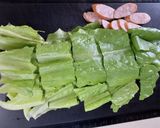 ロメインレタスのマヨネーズ炒め作り方1写真