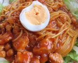 トウモロコシ麺のトマトソース和えサラダ風作り方8写真