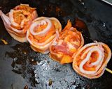 【簡単＆絶品】豚"薔薇"キムチ串作り方3写真