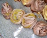 【簡単＆絶品】豚"薔薇"ワサビ串作り方6写真
