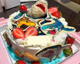 釣りスピリッツ★鮫　B.Dayケーキ作り方21写真