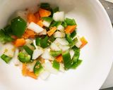 お一人様☆野菜たっぷり中華風オムライス作り方3写真