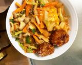 お一人様☆野菜たっぷり中華風オムライス作り方29写真
