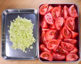 トマトとセロリの濃厚オーロラマリネ♡作り方1写真