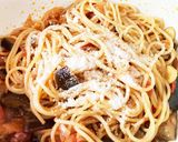 ナスのスパゲッティ(アラ・メランザーネ)作り方10写真