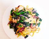 ハンダマーと豚肉の焼きそば作り方8写真