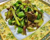 No3344茗荷獅子唐レバー作り方4写真