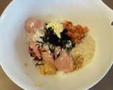 ビビンバ風つくね焼き丼作り方3写真