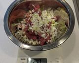簡単混ぜるだけ！アボカドマグロ丼の具作り方1写真