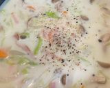 野菜たっぷりミルクスープ作り方8写真
