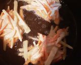 夕食の一品に。にん☆じゃ☆かき揚げ作り方4写真
