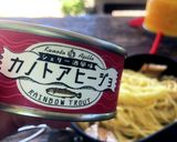 ▲山ごはん▲アヒージョ缶で茹で切りパスタ作り方9写真