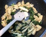 あさりほうれん草エリンギのバター風炒め作り方5写真