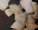 豚ばらと揚げのにんにくみそ炒め作り方2写真