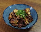 豚ばらと揚げのにんにくみそ炒め作り方7写真