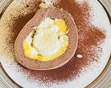 チョコバナナの台湾カステラロールケーキ作り方15写真