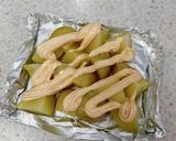 新じゃがいもの明太マヨチーズ焼き作り方5写真