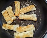 3分で春巻きの皮チーズ揚げ♪油少しで簡単作り方7写真