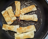 3分で春巻きの皮チーズ揚げ♪油少しで簡単作り方7写真