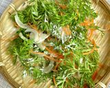 人参の葉っぱのサクッとかき揚げ♪作り方3写真