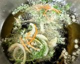 人参の葉っぱのサクッとかき揚げ♪作り方5写真