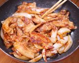 行列のできる☆豚の味噌漬け焼き定食☆作り方4写真