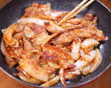 行列のできる☆豚の味噌漬け焼き定食☆作り方4写真